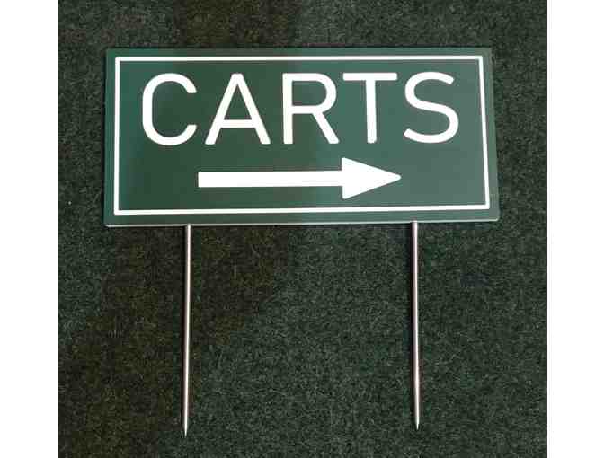 29 HDPE/Routed Plastic Cart Directional Signs - Photo 1