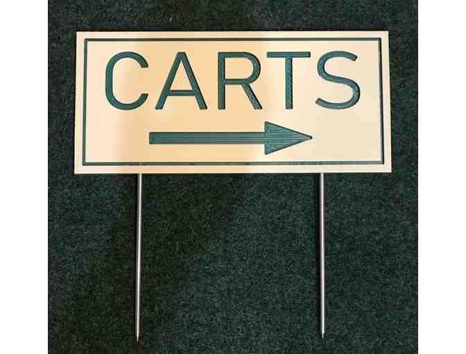 21 HDPE/Routed Plastic Cart Directional Signs - Photo 1