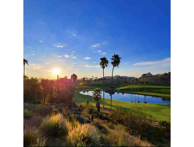 Desert Canyon Golf Club - a foursome with range balls