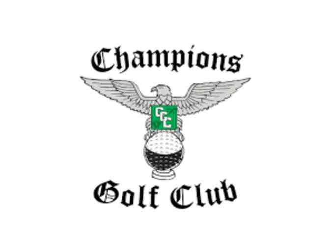 Champions Golf Club - One foursome with carts and range balls