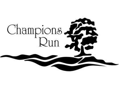 Champions Run - One foursome with carts and range balls