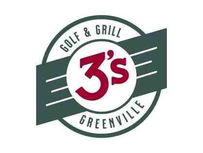 3's Greenville - One foursome (12 holes)
