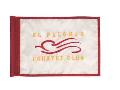 18 Each - 400 Denier Regulation Flags with Embroidered Logo
