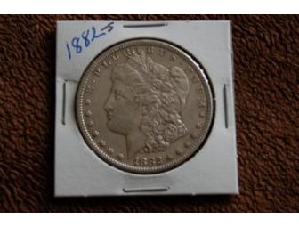 1882-S Morgan Silver Dollar (Range: EF 40 to AU 50)