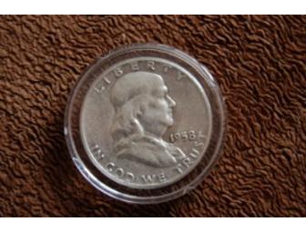 1958-D Ben Franklin Half Dollar
