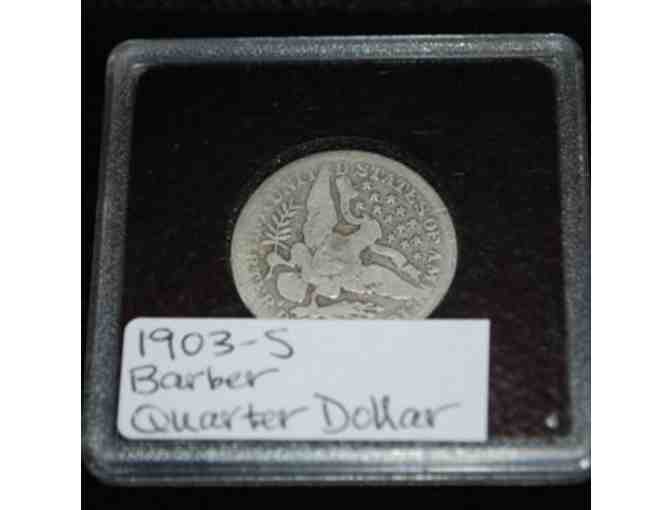 1903-S Barber Quarter Dollar (Good) Well Circulated