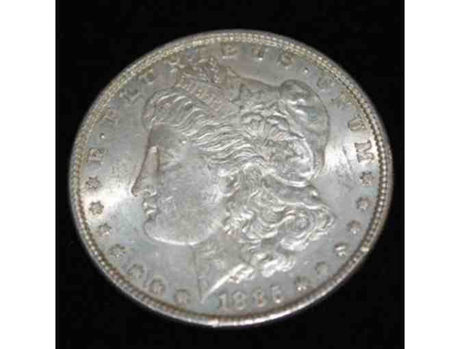 1885 Morgan Silver Dollar (AU) Beautiful Finish - Close to MS 60