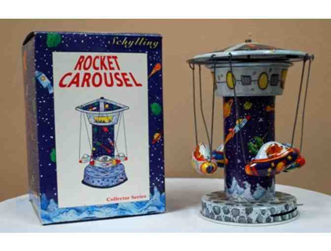 Schylling Rocket Carousel Tin Toy