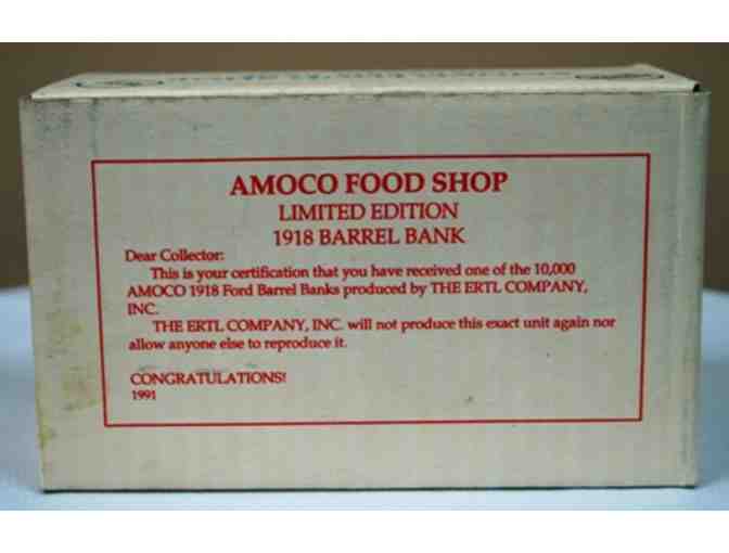 Amoco Food Shop 1918 Barrel Bank Diecast Model