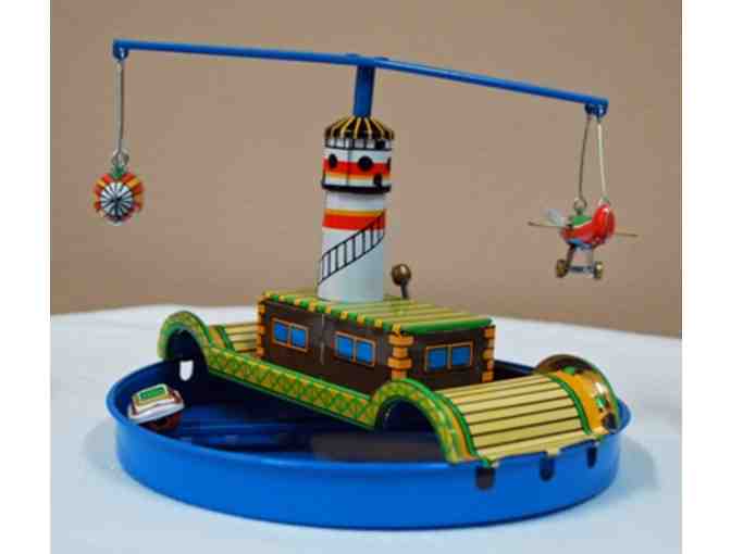 Tin Merry-Go-Round with Planes & Boats