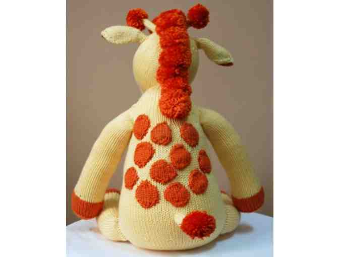 Hand-Knit Stuffed Giraffe