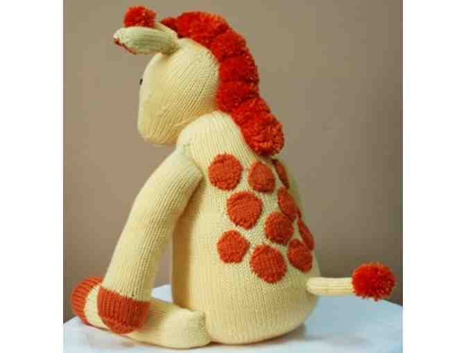 Hand-Knit Stuffed Giraffe