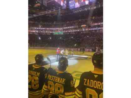 Boston Bruins - 2 tickets right behind the Bruins Bench!!