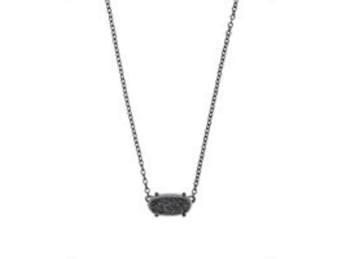 Kendra Scott Betty Earrings and Ever Necklace in Gunmetal