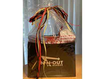 In-n-Out Basket: 8 Certificates for Combo Meals, T-Shirt, Hat, Straw Cup, Puzzle and Pen