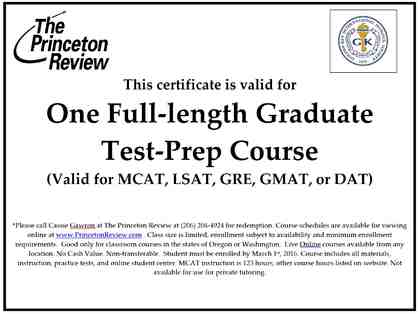 The Princeton Review Full-Length Course Voucher