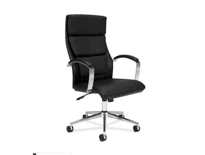 HON High-Back Executive Chair | Black SofThread Leather