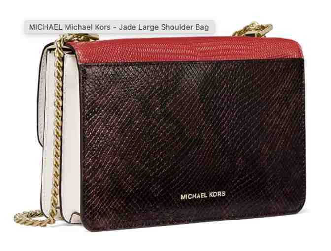 Michael Kors Jade Large Tri-Color Shoulder Bag