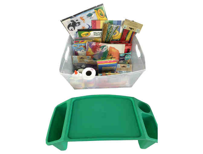 Kid's Craft Basket and Lap Desk