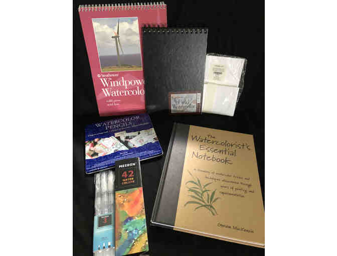 Watercolor Art Set - Supplies, Paper, Book