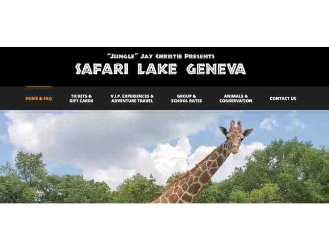 $100 Safari Lake Geneva Admission Certificate for plus Toys