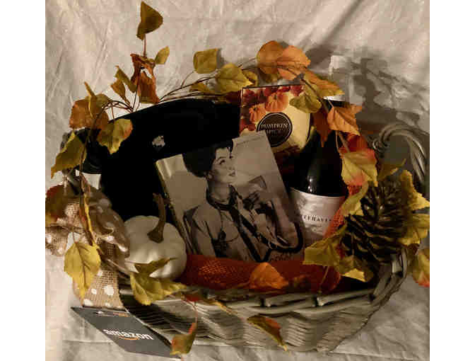 Fall Fun Basket! $100 Amazon Gift Card, Wine (and tote), 'Vogue on Coco Chanel' Book