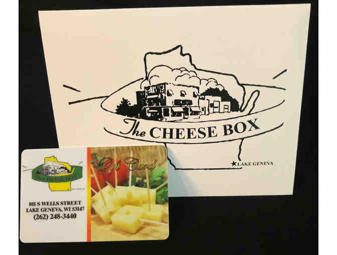 $25 Cheese Box GC, Hand painted Wine Glasses, 7 Piece Cheeseboard & More