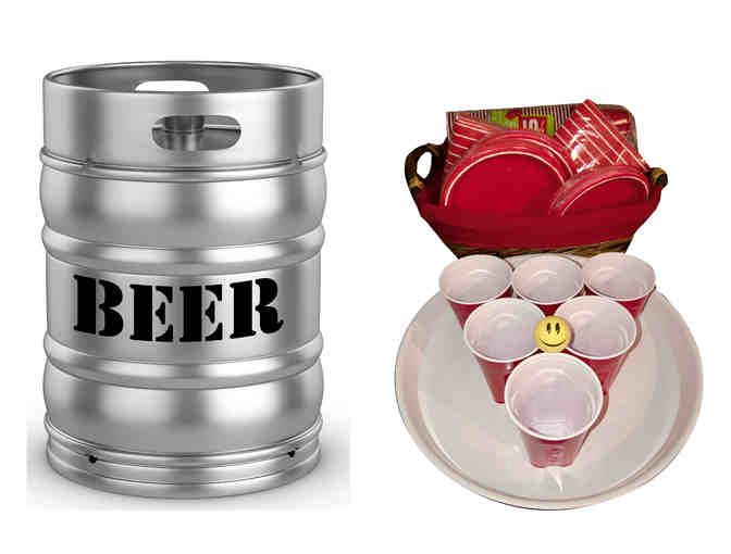 1/4 Barrel of Beer & Beer Pong Supplies for Your Next Football (or any) Party!