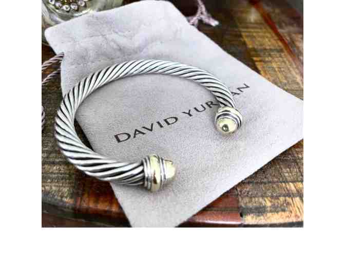 David Yurman set of earrings and bracelet