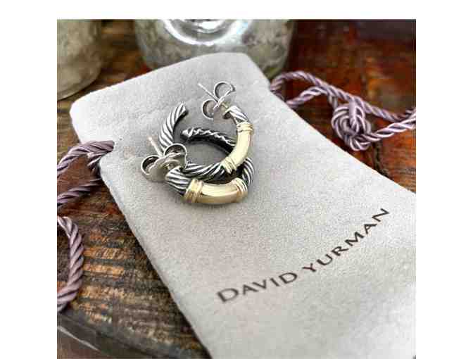 David Yurman set of earrings and bracelet