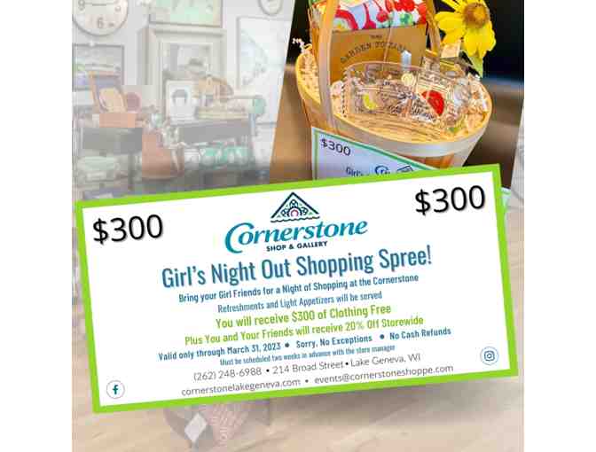 Cornerstone Girls Night Out Shopping Spree