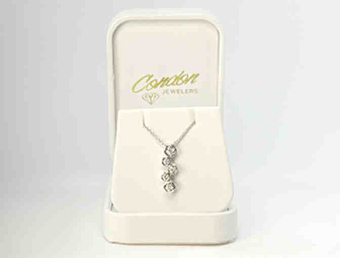 Dazzling 10KT White Gold Bubble Necklace -Get Ready to Shine!
