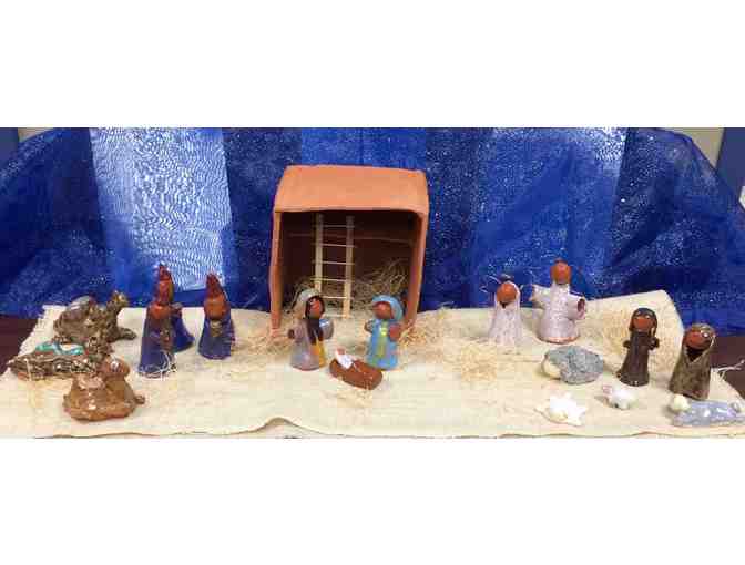 Art by Sixth Grade M/W art elective: "Ceramic Nativity Set 1" - Photo 1
