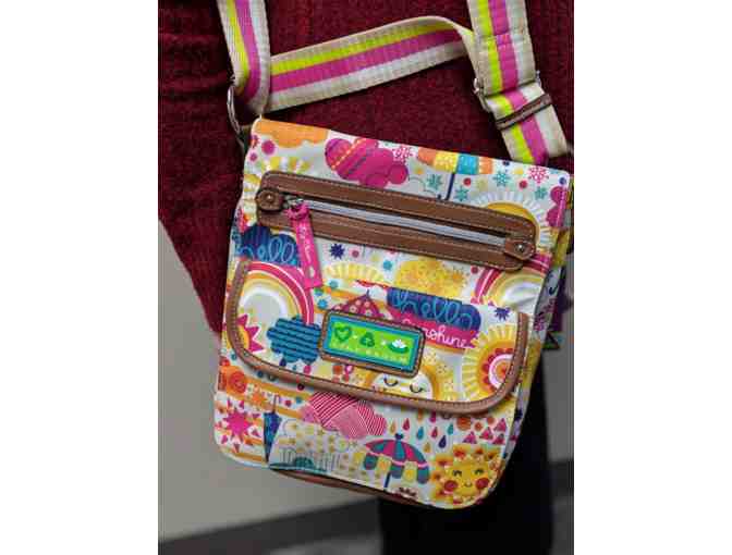 Lily Bloom Varsity Style Padded Tablet Pocket Handbag