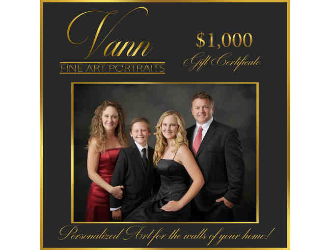 Vann Fine Art Portraits: $1,000 Gift Certificate