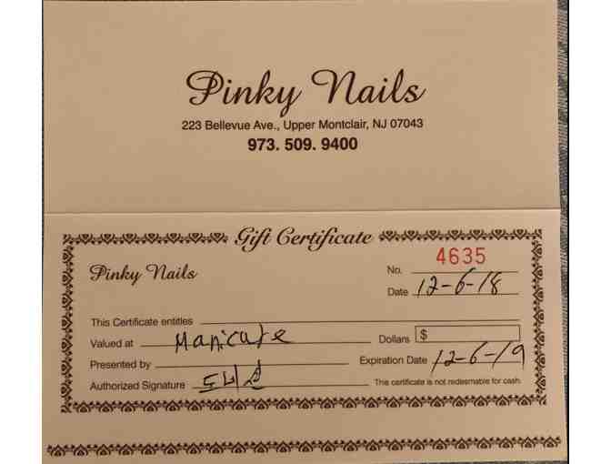3 Free Manicures at Pinky Nails (223 Bellevue Avenue, Montclair, NJ 07043)