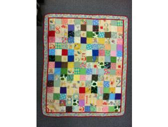 HAND-MADE!   Baby Charm QUILT for good ole' Charm City!   Gorgeous!  Size: 3' X 3'9'