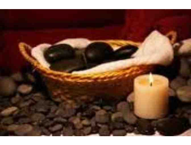 CUSTOM  MASSAGE  with  AROMATHERAPY!  Warm stones, steamed towels, & theraputic heat wraps