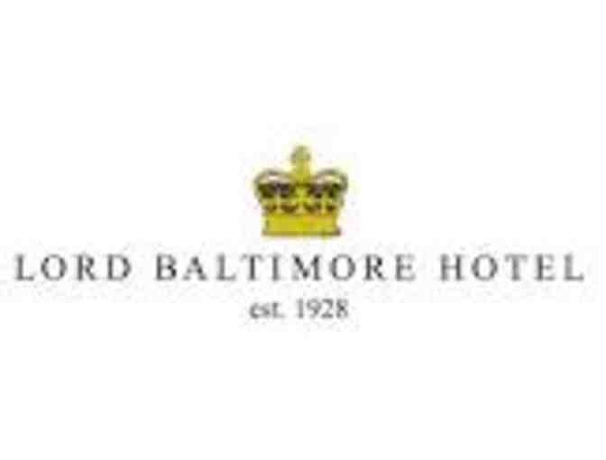 Overnight getaway at the Magnificent Lord Baltimore Hotel