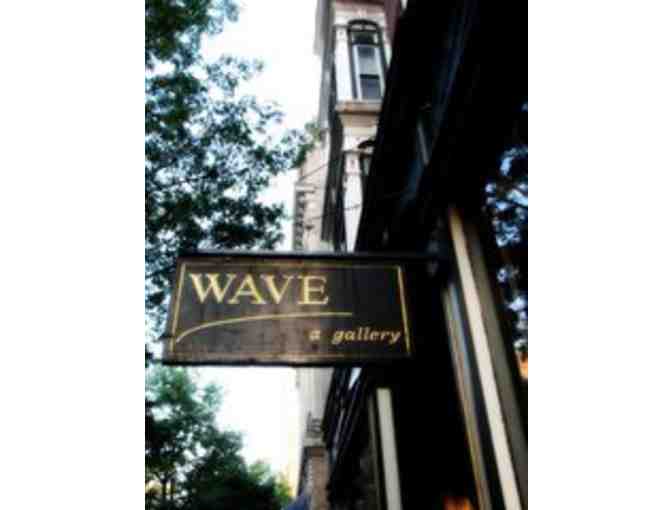 $50 Wave Gallery Gift Certificate and Serving Tray with matching plates and napkins