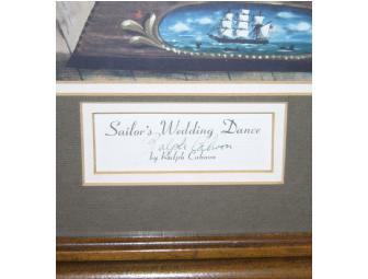 Pair of Signed Ralph Cahoon Prints: 'Sailor's Wedding Dance' & 'The Race'