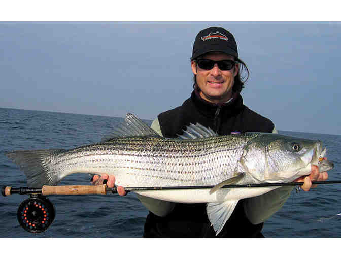 Guided Fly Fishing Trip for Striped Bass on Maine's Idyllic Coast
