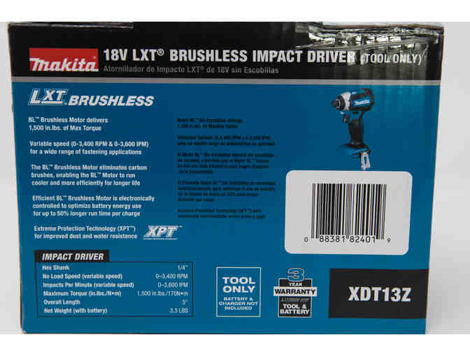 Makita Brushless Impact Driver and Accessories