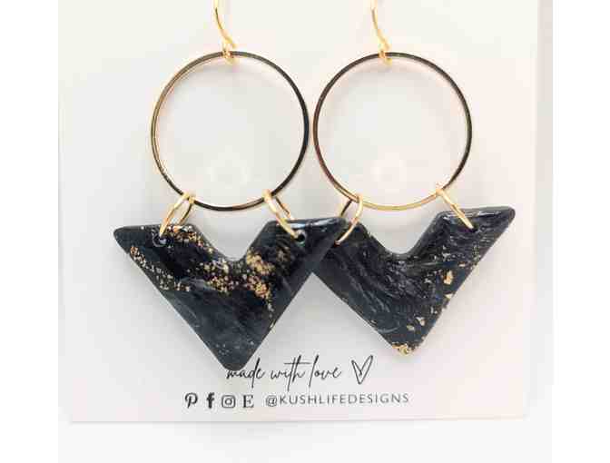 Black and Gold Earrings