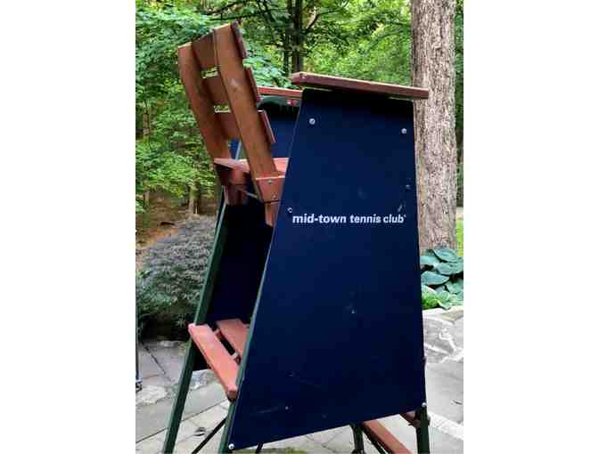Autographed Tennis Umpire's Chair