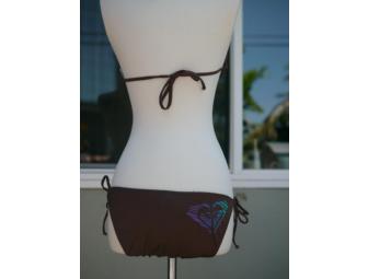 Roxy Brown String Bikini