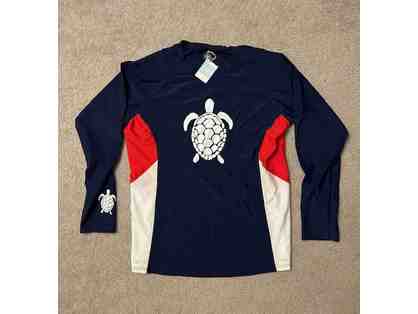 TURTLE SHIRT (Small) - RASHGUARD, Blue