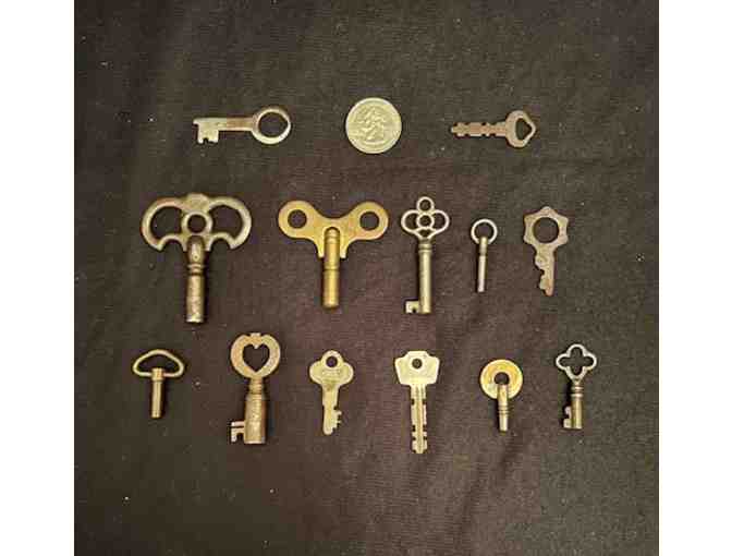 1900's: ANTIQUE KEYS - Set (13) Vintage Keys - Photo 1