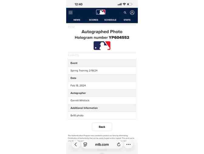 1 BASEBALL: RED SOX / YANKEES Autograph (Garrett Whitlock, Pitcher) - Photo 7