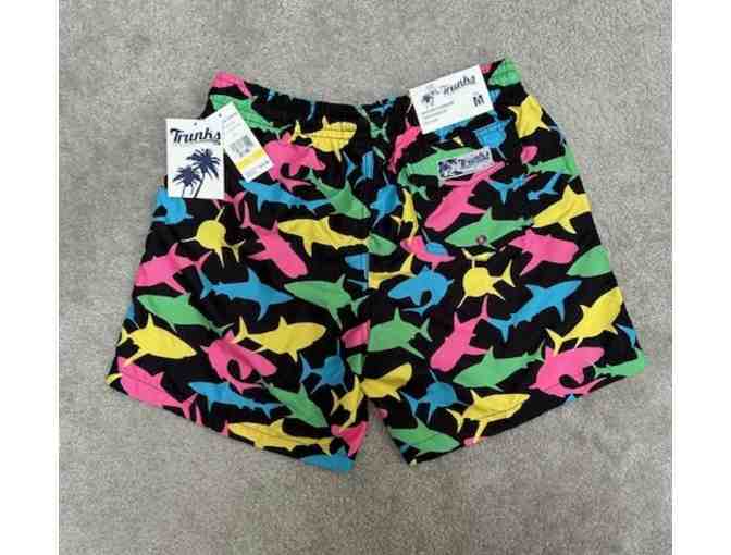 1 SHARK SWIMSUIT (Medium) - "Shark Party", New - Photo 1